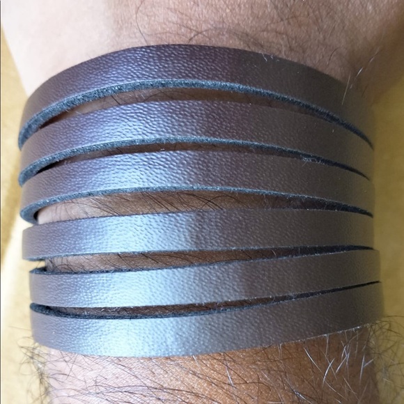 🔴Dark brown leather bracelet for Men - Picture 3 of 6